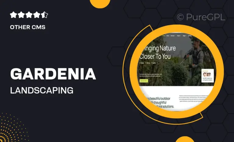 gardenia landscaping gardening elementor template kit