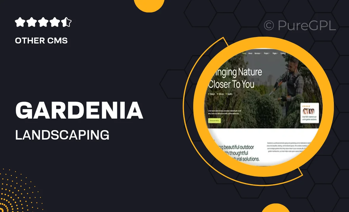 Gardenia – Landscaping & Gardening Elementor Template Kit