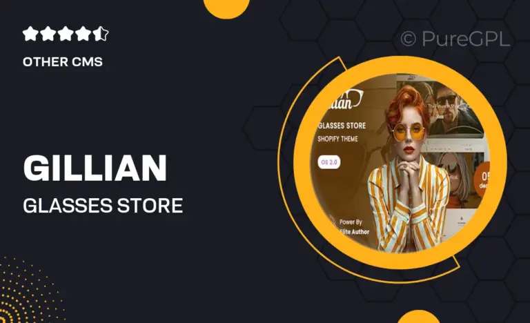 gillian glasses store shopify 2 0 theme