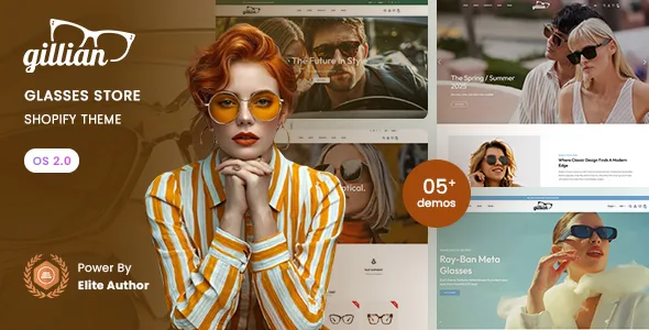 gillian glasses store shopify 20 theme