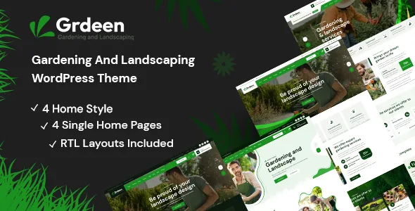 grdeen gardening and landscaping wordpress theme 1