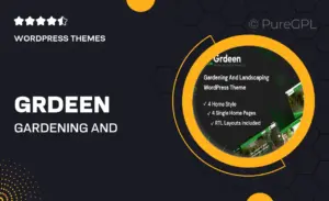 Grdeen – Gardening And Landscaping WordPress Theme