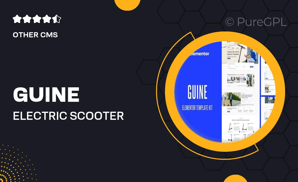 Guine – Electric Scooter & Bike Rental Elementor Template Kit