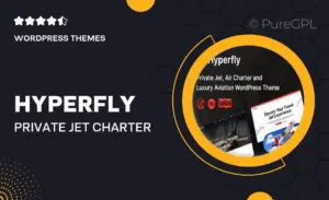 HyperFly – Private Jet Charter & Aviation WordPress Theme
