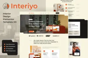 Interiyo – Interior Design Elementor Template Kit