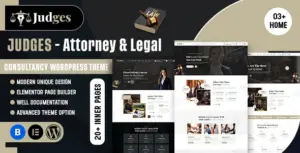 Judges – Attorney & Legal Consultancy WordPress Theme