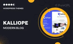 Kalliope – Modern Blog WordPress Theme