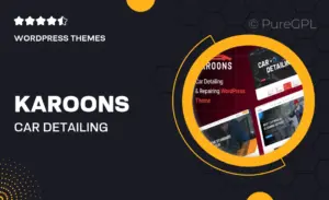 Karoons – Car Detailing & Repair WordPress Theme