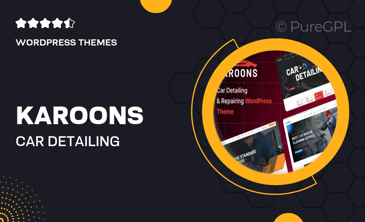 Karoons – Car Detailing & Repair WordPress Theme