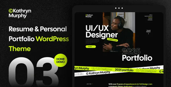 kathryn personal portfolio photography wordpress theme 1
