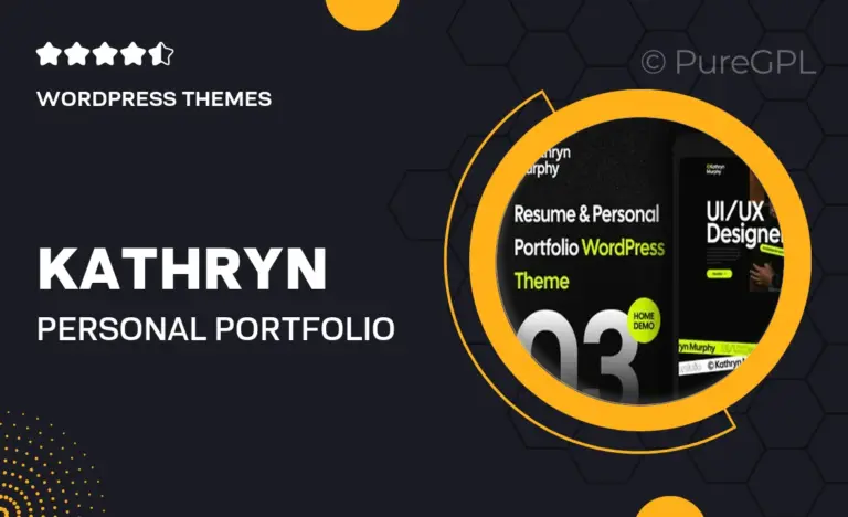 kathryn personal portfolio photography wordpress theme