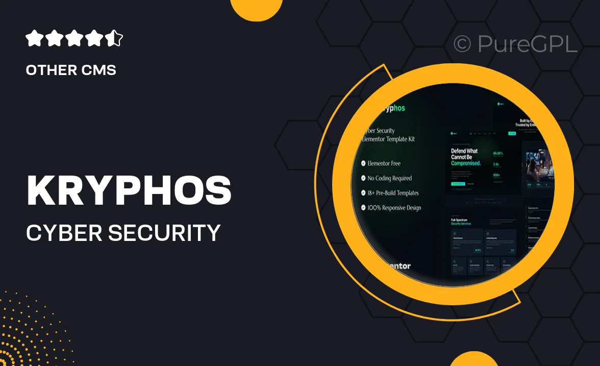 Kryphos – Cyber Security Elementor Template Kit