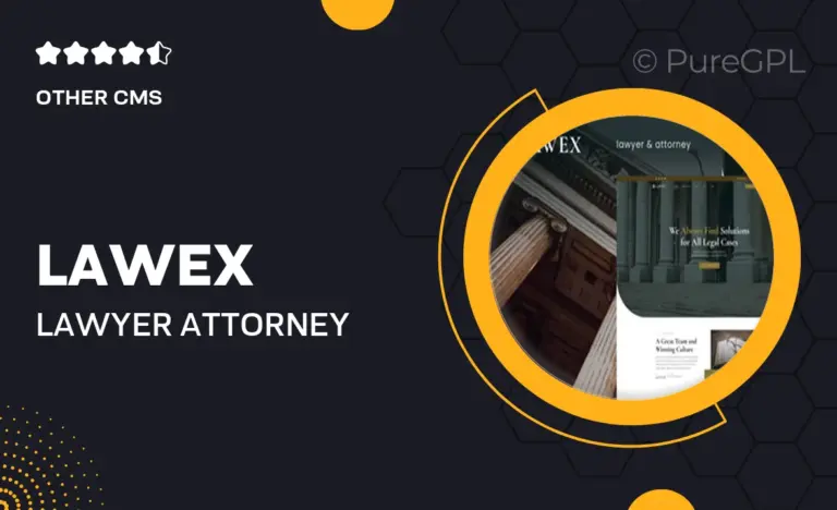 lawex lawyer attorney elementor template kit