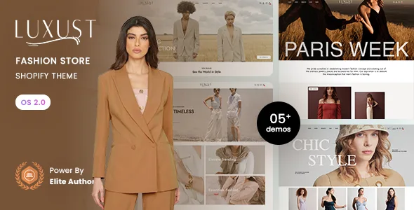 luxust fashion store shopify 20 theme