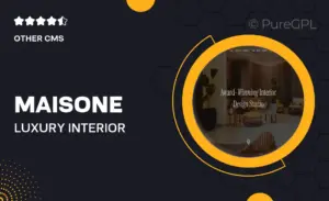 Maisone – Luxury Interior Design Elementor Template Kit