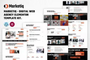 Marketiq – Digital Web Agency Elementor Template Kit