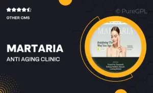 Martaria – Anti Aging Clinic Elementor Template Kit