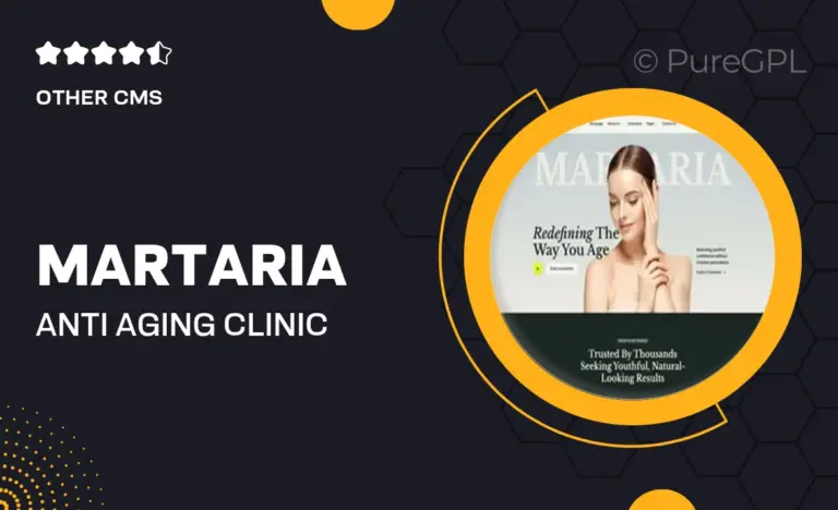 martaria anti aging clinic elementor template kit