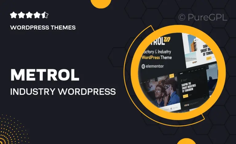 metrol industry wordpress theme