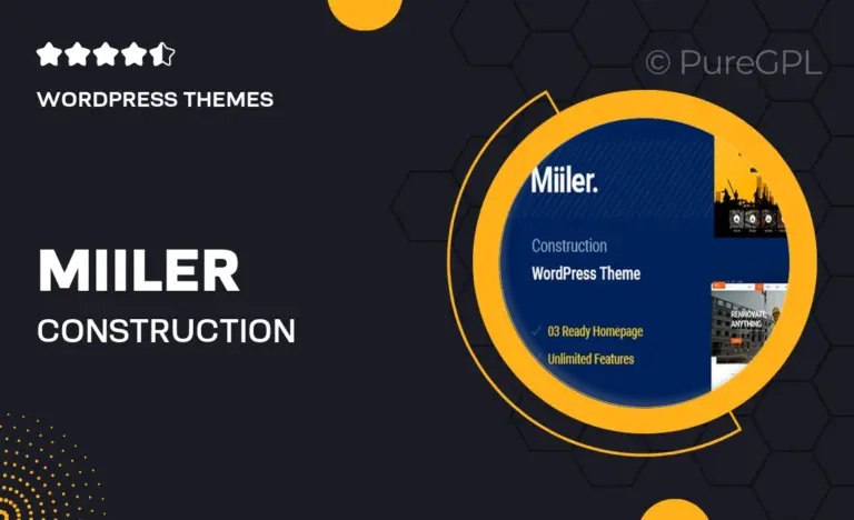miiler construction wordpress theme