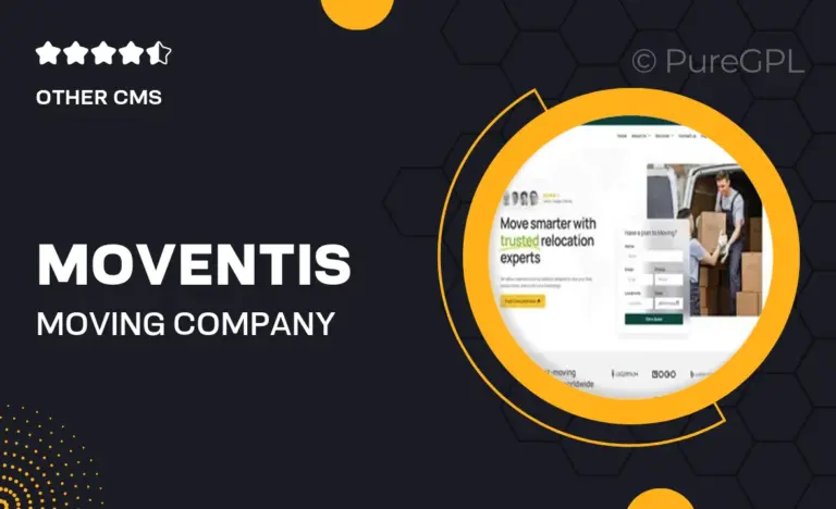 moventis moving company relocation service elementor pro template kit