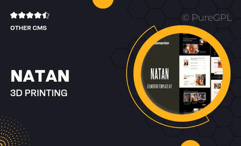 natan 3d printing services elementor template kit
