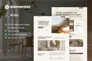Nesto – Interior Design Elementor Pro Template Kit