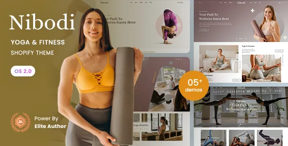 nibodi yoga fitness shopify 20 theme