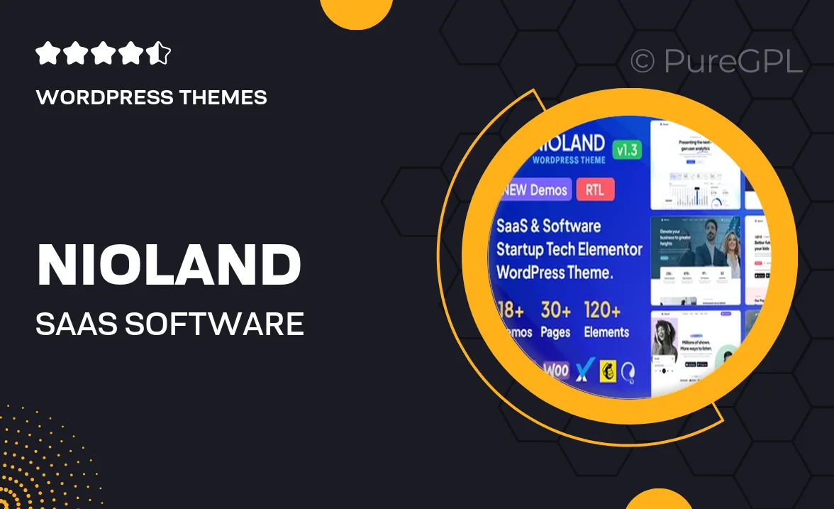 Nioland – SaaS & Software Startup Tech WordPress Theme