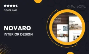 Novaro – Interior Design & Architecture Elementor Template Kit