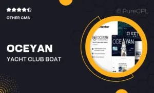 Oceyan – Yacht Club & Boat Rental Elementor Template Kit