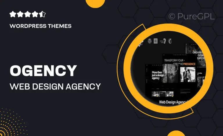 ogency web design agency wordpress theme