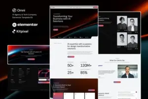 Omni – AI Agency & Tech Company Elementor Template Kit