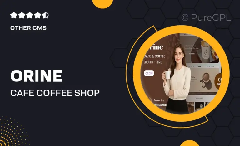 orine cafe coffee shop shopify 2 0 theme