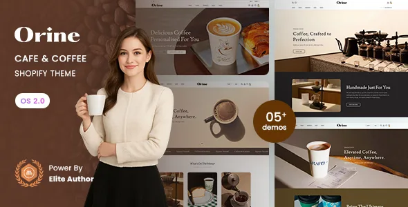 orine cafe coffee shop shopify 20 theme