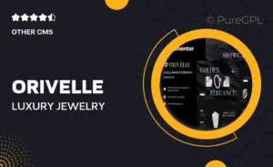 Orivelle – Luxury Jewelry Collection Elementor Template Kit