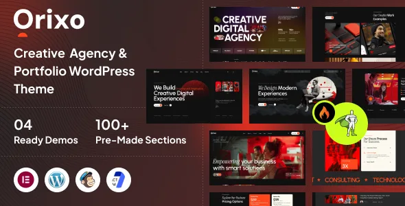 orixo creative agency portfolio wordpress theme 1