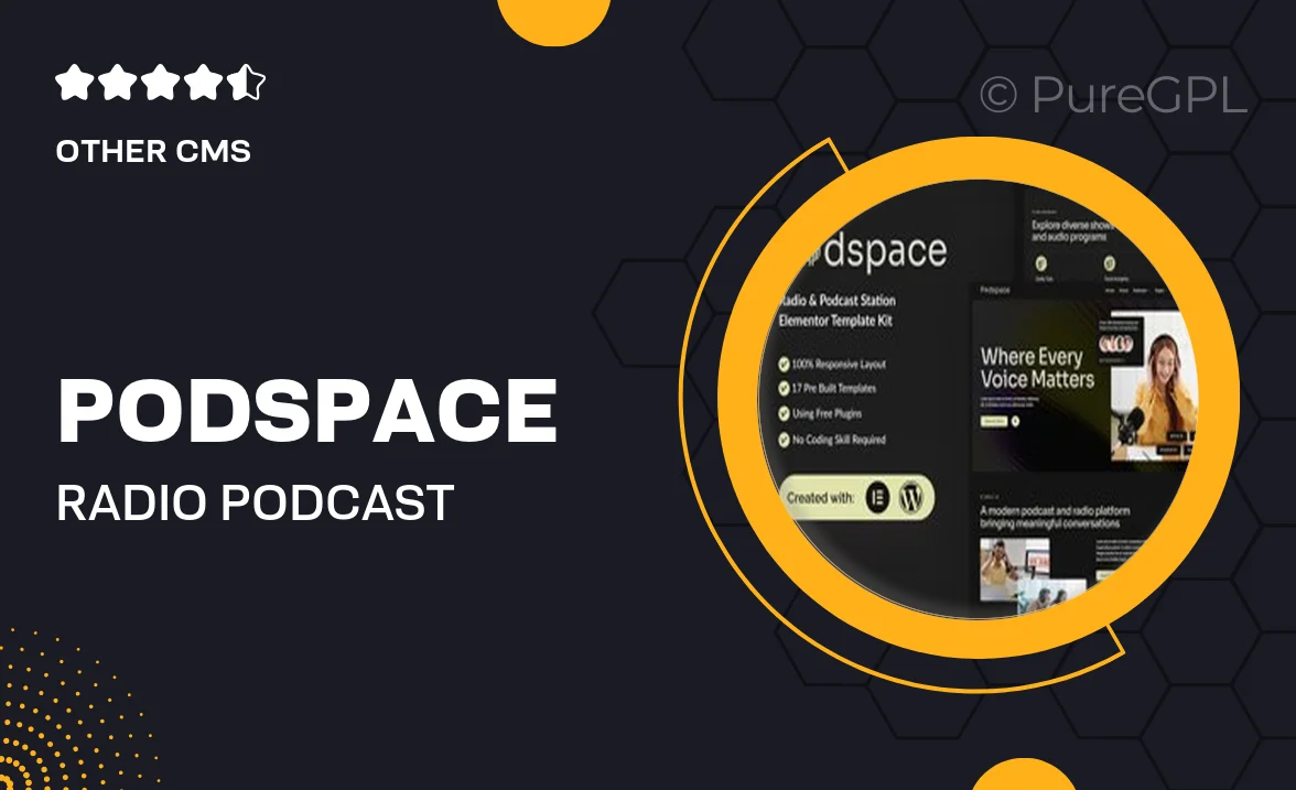 Podspace – Radio & Podcast Station Template Kit