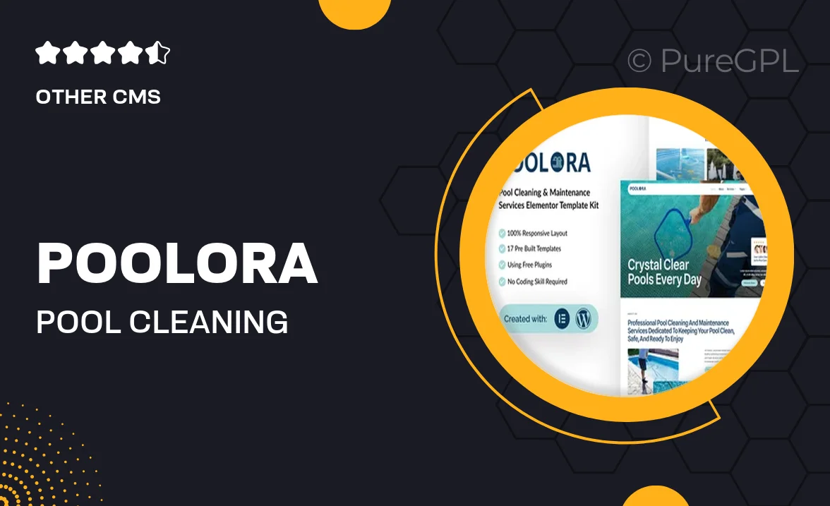 Poolora – Pool Cleaning & Maintenance Services Elementor Template Kit