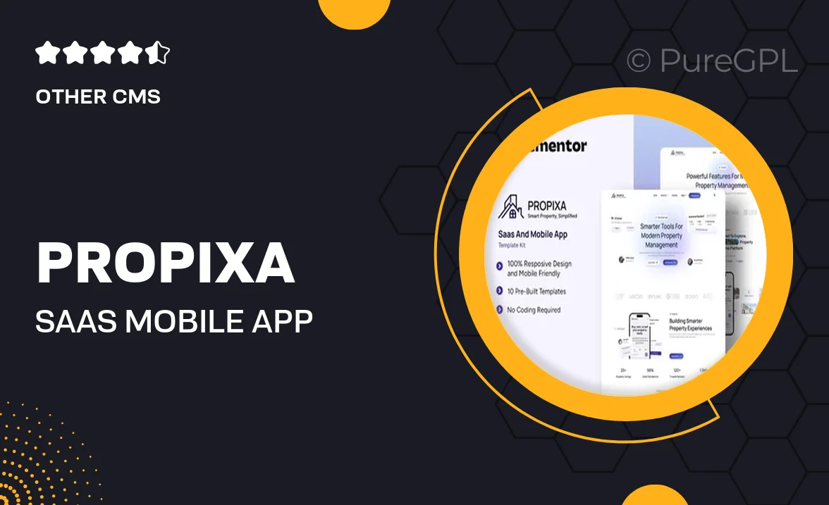 Propixa – Saas & Mobile App Elementor Template Kit