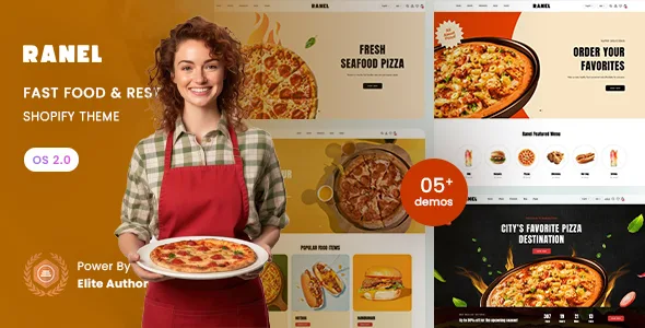 ranel fast food restaurant shopify 20 theme