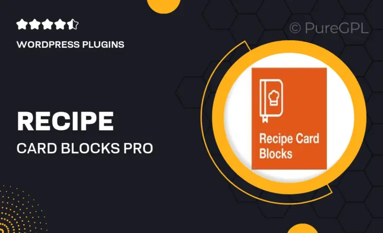 recipe card blocks pro