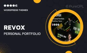 Revox – Personal Portfolio WordPress Theme