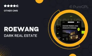 Roewang – Dark Real Estate & Property Website Elementor Template Kit