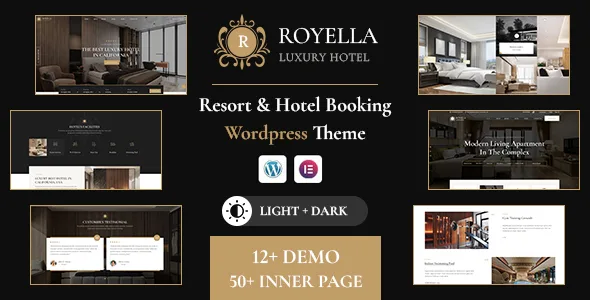 royella luxury hotel booking wordpress theme 1
