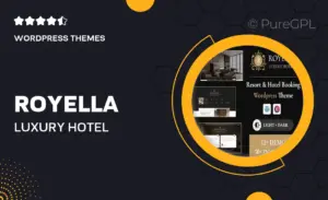 Royella – Luxury & Hotel Booking WordPress Theme