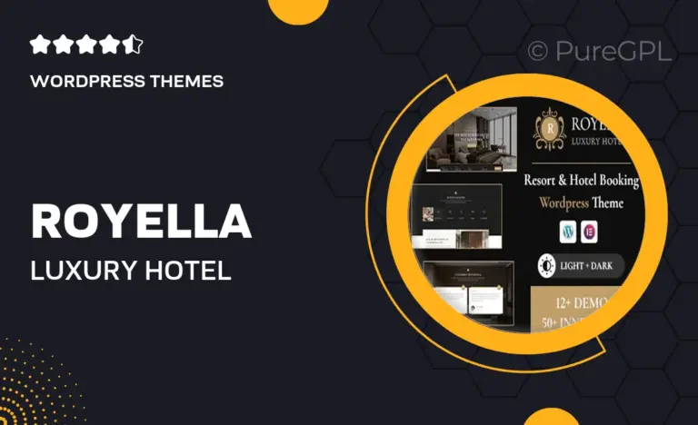royella luxury hotel booking wordpress theme