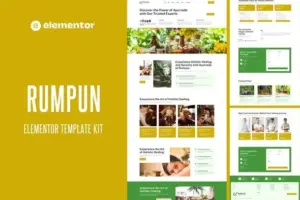 Rumpun – Ayurveda Treatment Elementor Pro Template Kit
