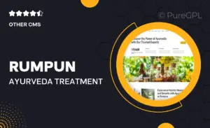 Rumpun – Ayurveda Treatment Elementor Pro Template Kit