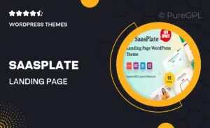 SaasPlate – Landing Page WordPress Theme